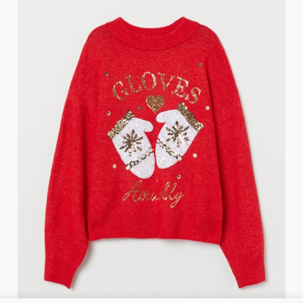 CHRISTMAS SWEATER with sequin motif